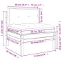 Sofás jardín cojines sin reposabrazos 2 uds madera marrón cera de , Sofás modulares de exterior - Ref: Foro24-838162, Precio:...