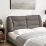 Cabecero de cama acolchado tela gris taupé 120 cm de , Cabeceros y pies de cama - Ref: Foro24-374565, Precio: 58,89 €, Descue...