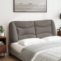Cabecero de cama acolchado tela gris taupé 120 cm de , Cabeceros y pies de cama - Ref: Foro24-374565, Precio: 59,56 €, Descue...