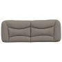 Cabecero de cama acolchado tela gris taupé 120 cm de , Cabeceros y pies de cama - Ref: Foro24-374565, Precio: 58,89 €, Descue...