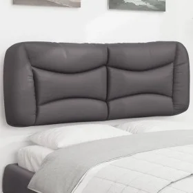 Cabecero de cama acolchado cuero sintético gris 120 cm de , Cabeceros y pies de cama - Ref: Foro24-374571, Precio: 55,44 €, D...