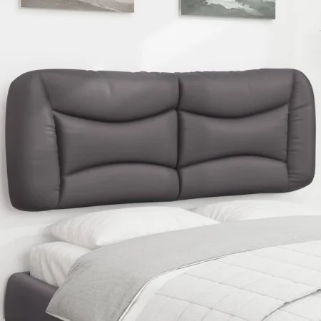Gray synthetic leather padded bed headboard 120 cm by , Headboards and footboards - Ref: Foro24-374571, Price: 55,44 €, Disco...