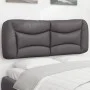 Gray synthetic leather padded bed headboard 120 cm by , Headboards and footboards - Ref: Foro24-374571, Price: 55,44 €, Disco...