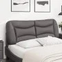 Gray synthetic leather padded bed headboard 120 cm by , Headboards and footboards - Ref: Foro24-374571, Price: 55,44 €, Disco...