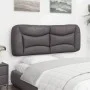 Gray synthetic leather padded bed headboard 120 cm by , Headboards and footboards - Ref: Foro24-374571, Price: 55,44 €, Disco...