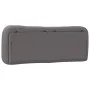 Gray synthetic leather padded bed headboard 120 cm by , Headboards and footboards - Ref: Foro24-374571, Price: 55,44 €, Disco...