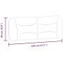Gray synthetic leather padded bed headboard 120 cm by , Headboards and footboards - Ref: Foro24-374571, Price: 55,44 €, Disco...