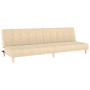 Sofá cama de 2 plazas tela color crema de , Sofás - Ref: Foro24-375757, Precio: 239,40 €, Descuento: %