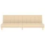 Cream-colored 2-seater sofa bed. by , Sofas - Ref: Foro24-375757, Price: 235,24 €, Discount: %