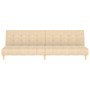 Sofá cama de 2 plazas tela color crema de , Sofás - Ref: Foro24-375757, Precio: 239,40 €, Descuento: %