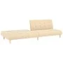 Sofá cama de 2 plazas tela color crema de , Sofás - Ref: Foro24-375757, Precio: 235,24 €, Descuento: %