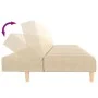 Sofá cama de 2 plazas tela color crema de , Sofás - Ref: Foro24-375757, Precio: 235,24 €, Descuento: %