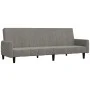 Sofá cama de 2 plazas terciopelo gris claro de , Sofás - Ref: Foro24-375774, Precio: 271,37 €, Descuento: %