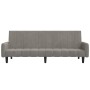 Sofá cama de 2 plazas terciopelo gris claro de , Sofás - Ref: Foro24-375774, Precio: 276,16 €, Descuento: %