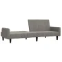 Sofá cama de 2 plazas terciopelo gris claro de , Sofás - Ref: Foro24-375774, Precio: 271,37 €, Descuento: %