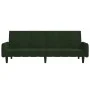 Sofá cama de 2 plazas terciopelo verde oscuro de , Sofás - Ref: Foro24-375776, Precio: 268,55 €, Descuento: %