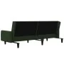 Sofá cama de 2 plazas terciopelo verde oscuro de , Sofás - Ref: Foro24-375776, Precio: 268,55 €, Descuento: %