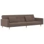 Sofá cama de 2 plazas con dos almohadas tela gris taupe de , Sofás - Ref: Foro24-375805, Precio: 292,08 €, Descuento: %