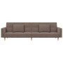 Sofá cama de 2 plazas con dos almohadas tela gris taupe de , Sofás - Ref: Foro24-375805, Precio: 295,76 €, Descuento: %