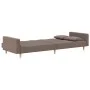 Sofá cama de 2 plazas con dos almohadas tela gris taupe de , Sofás - Ref: Foro24-375805, Precio: 292,08 €, Descuento: %