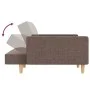 Sofá cama de 2 plazas con dos almohadas tela gris taupe de , Sofás - Ref: Foro24-375805, Precio: 292,08 €, Descuento: %
