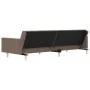 Sofá cama de 2 plazas con dos almohadas tela gris taupe de , Sofás - Ref: Foro24-375805, Precio: 292,08 €, Descuento: %
