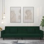 Sofá cama de 2 plazas con dos almohadas terciopelo verde oscuro de , Sofás - Ref: Foro24-375818, Precio: 276,19 €, Descuento: %
