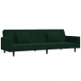 Sofá cama de 2 plazas con dos almohadas terciopelo verde oscuro de , Sofás - Ref: Foro24-375818, Precio: 276,19 €, Descuento: %