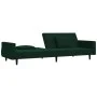 2-Sitzer-Schlafsofa mit zwei dunkelgrünen Samtkissen von , Sofas - Ref: Foro24-375818, Preis: 273,79 €, Rabatt: %