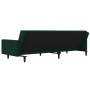 Sofá cama de 2 plazas con dos almohadas terciopelo verde oscuro de , Sofás - Ref: Foro24-375818, Precio: 276,19 €, Descuento: %