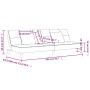 Sofá cama de 2 plazas con dos almohadas terciopelo rojo tinto de , Sofás - Ref: Foro24-375811, Precio: 245,12 €, Descuento: %