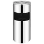 26 L stainless steel wall-mounted trash can with ashtray by vidaXL, Ashtrays - Ref: Foro24-51095, Price: 94,83 €, Discount: %