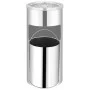 26 L stainless steel wall-mounted trash can with ashtray by vidaXL, Ashtrays - Ref: Foro24-51095, Price: 94,83 €, Discount: %