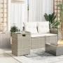Mesa cubierta para bombona de gas ratán gris claro 40x40x60 cm de , Mesas de jardín - Ref: Foro24-366298, Precio: 72,78 €, De...