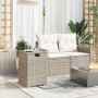 Mesa cubierta para bombona de gas ratán gris claro 40x40x60 cm de , Mesas de jardín - Ref: Foro24-366298, Precio: 77,44 €, De...