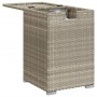 Mesa cubierta para bombona de gas ratán gris claro 40x40x60 cm de , Mesas de jardín - Ref: Foro24-366298, Precio: 77,44 €, De...