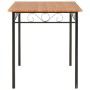 Conjunto de comedor 7 piezas MDF y acero marrón de vidaXL, muebles para cocinas y comedores - Ref: Foro24-281401, Precio: 269...