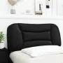 Gepolstertes Bettkopfteil aus schwarzem Kunstleder, 90 cm von , Kopf- und Fußteile - Ref: Foro24-374544, Preis: 61,95 €, Raba...