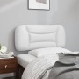 Cabecero de cama acolchado cuero sintético blanco 80 cm de , Cabeceros y pies de cama - Ref: Foro24-374533, Precio: 50,38 €, ...