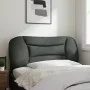 Cabecero de cama acolchado tela gris oscuro 100 cm de , Cabeceros y pies de cama - Ref: Foro24-374550, Precio: 39,23 €, Descu...