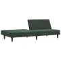 Dark green velvet 2-seater sofa bed by , Sofas - Ref: Foro24-375928, Price: 235,80 €, Discount: %