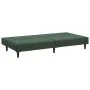 Sofá cama de 2 plazas terciopelo verde oscuro de , Sofás - Ref: Foro24-375928, Precio: 235,80 €, Descuento: %
