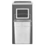 Papelera con cenicero de acero negro 45 L de vidaXL, Cubos de la basura y papeleras - Ref: Foro24-51093, Precio: 115,57 €, De...