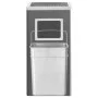 Papelera con cenicero de acero negro 45 L de vidaXL, Cubos de la basura y papeleras - Ref: Foro24-51093, Precio: 107,15 €, De...