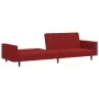 Sofá cama de 2 plazas terciopelo color vino tinto de , Sofás - Ref: Foro24-375942, Precio: 251,09 €, Descuento: %