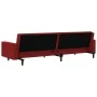 Sofá cama de 2 plazas terciopelo color vino tinto de , Sofás - Ref: Foro24-375942, Precio: 251,09 €, Descuento: %