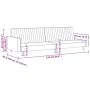 Sofá cama de 2 plazas terciopelo color vino tinto de , Sofás - Ref: Foro24-375942, Precio: 251,09 €, Descuento: %