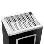 Papelera con cenicero de acero negro 45 L de vidaXL, Cubos de la basura y papeleras - Ref: Foro24-51093, Precio: 115,57 €, De...