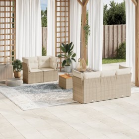 Juego de sofás jardín con cojines 6 pzas ratán sintético beige de , Conjuntos de jardín - Ref: Foro24-3223482, Precio: 414,85...