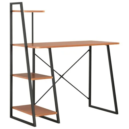 Escritorio con estantería negro y marrón 102x50x117 cm de vidaXL, Escritorios - Ref: Foro24-20285, Precio: 66,83 €, Descuento: %